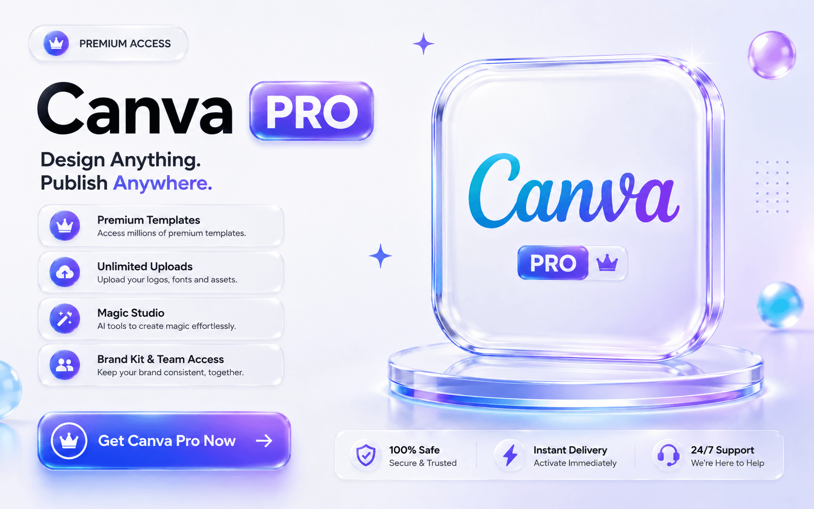 Canva Pro Access preview